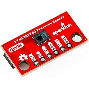 مستشعر الحركة والوجود البشري الصغير من SparkFun - STHS34PF80 (Qwiic) مستشعر كشف الحركة والوجود بالأشعة تحت الحمراء، نطاق طاقة التشغيل: 1.7 إلى 3.6 فولت، أبعاد اللوحة: 1.0 بوصة. × 0.5 بوصة. in Kuwait