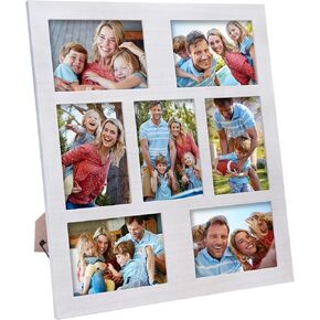 Picture Frame Collage 5x7 Photos Display - 7 Openings Photo Collage Picture Frame Wall Decor for Tabletop Stand and Wall Mounting Frames for Wedding Anniversary,Valentines Day