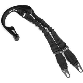Kosse 2 Point Gun Sling، حزام كتف قابل للتعديل من النايلون الفاخر مع خطاف معدني كبير مطور للصيد والرماية وفي الهواء الطلق