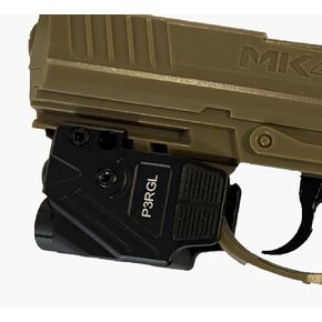 HiLight P3PBL Blue & Purple Laser Light Combo for Handgun 500 Lumens, 3in1 Gun Beam, Compact Laser with Rechargeable Battery, Hard Anodized Aluminum, Blue and Purple Glock Beam for Gun