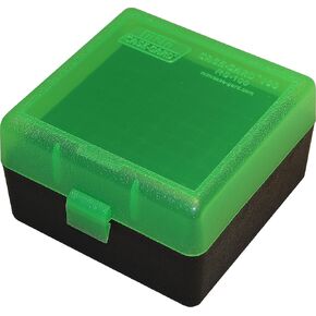 MTM 100 Round Rifle Ammo Box 17, 204, 223, 5.56x45, 6x47