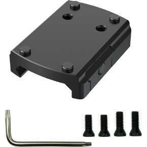 Micro Red Dot Mount RMSc Picatinny Mount Reflex Sight Optics Low Proflile Adapter Plate Compatible with Shield RMS/RMSc/RMSw/SMS/SMSc/Romeo Zero/RD3-018 Spike Footprints