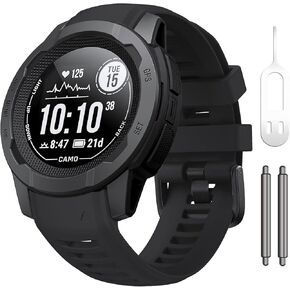 NotoCity band for Garmin Instinct Garmin Instinct 2 wristband 22mm Soft Silicone Replacement Watch Strap Compatible with Instinct 2 Solar/Tactical
