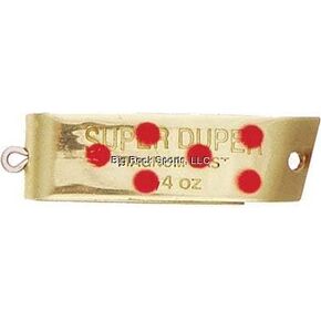 Luhr-Jensen 1/4 Super Duper Magnum Cast Brass/Red Dot