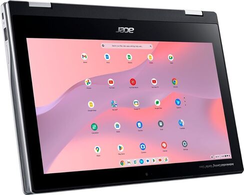 أيسر - Chromebook Spin 311| كمبيوتر محمول بشاشة تعمل باللمس 11.6 بوصة 2 في 1|MediaTek Kompanio 500 MT8183C|4GB LPDDR4X|64GB eMMC (فضي نقي) (CP311-3H-K5WQ) (متجدد) in Saudi Arabia