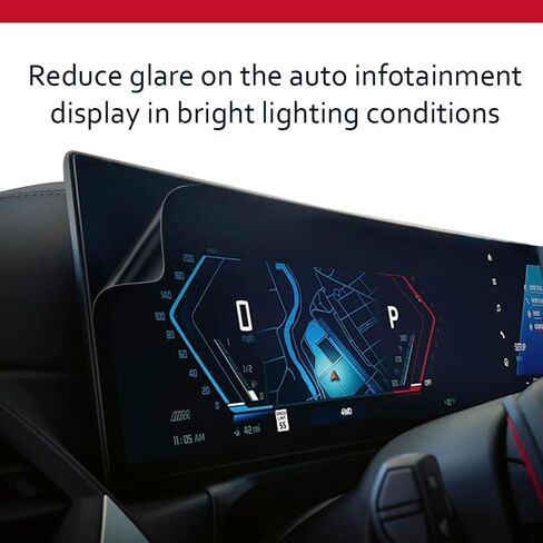 Matte Anti-Glare, Anti-Fingerprint Clear Screen Protector for 2025-2024 BMW M2, 2 Series Coupe, and 2 Series Gran Coupe, G87 Instrument Cluster/Infotainment Navigation Multimedia Touchscreen Display – 2 Pack, Full Screen Coverage in Saudi Arabia