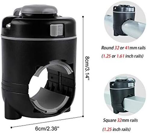 HITORHIKE Fishing Rod Holder Universal Fit Kit Allows for 360-degree Adjustment Kayak Fishing Boat Powerlock Rod Holder in Kuwait