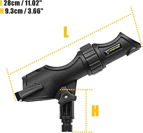 HITORHIKE Fishing Rod Holder Universal Fit Kit Allows for 360-degree Adjustment Kayak Fishing Boat Powerlock Rod Holder in Kuwait