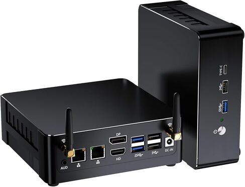 كمبيوتر msecore Mini PC i9، ذاكرة وصول عشوائي 64 جيجابايت، 1 تيرابايت PCIE 4.0 SSD مع كمبيوتر مكتبي Core i9-12900H، 1 * HDMI / 1 * DisplayPort / 1 * شاشة USB-C ثلاثية، 8K، 2.5G LAN، Dual NIC، WiFi 6e، VESA، Windows 11 برو (TPM 2.0) in Kuwait