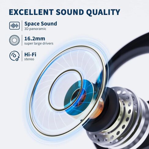 Open Ear Headphones, Bluetooth 5.3 Wireless Air Conduction Headphones Built-in Mic with Ear Hooks & LED Display Charging Case, 40H Playtime Earbuds IPX6 Waterproof for Running Fitness (Black) in Saudi Arabia