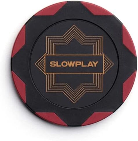 SLOWPLAY Nash Clay Poker Chips, 14 Grams Heavyweight Clay Composite, 40mm Large Chips in Bulk, Pack of 50 with Denomination of 1 in Saudi Arabia