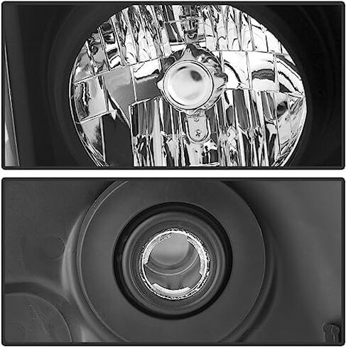 Headlights Assembly for 2007-2014 GMC Yukon SLE SLT Denali Yukon XL 1500 2500,Headlamp Assembly DENALI Style Black+Amber Halogen OE Replacement in Saudi Arabia