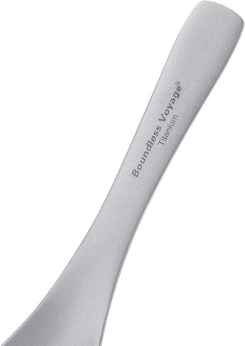iBasingo Titanium Spoon with Big Bowl Ultralight Durable for Outdoor Camping Picnic BBQ Eating Soup Spoon Flatware Utensils 15.5cm Ti1067T 1 PC in Kuwait
