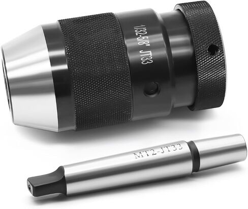 Yunnergo 1/32"- 5/8" ظرف ضغط مثقاب فائق التحمل مع MT2-JT33 مثقاب ظرف، حامل JT33 بدون مفتاح ذاتي الشد (ظرف مثقاب) in Saudi Arabia