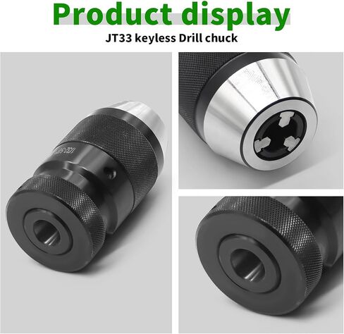 Yunnergo 1/32"- 5/8" ظرف ضغط مثقاب فائق التحمل مع MT2-JT33 مثقاب ظرف، حامل JT33 بدون مفتاح ذاتي الشد (ظرف مثقاب) in Saudi Arabia