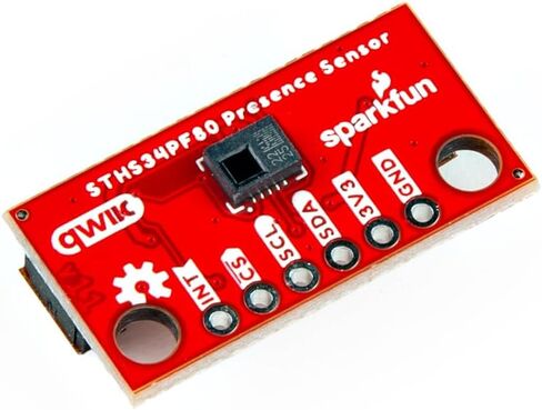 مستشعر الحركة والوجود البشري الصغير من SparkFun - STHS34PF80 (Qwiic) مستشعر كشف الحركة والوجود بالأشعة تحت الحمراء، نطاق طاقة التشغيل: 1.7 إلى 3.6 فولت، أبعاد اللوحة: 1.0 بوصة. × 0.5 بوصة. in Kuwait