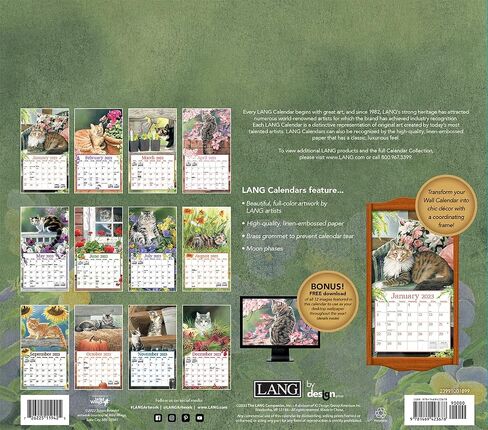 تقويم حائط LANG Cats in The Country 2025 (25991001899) in Kuwait