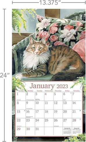 تقويم حائط LANG Cats in The Country 2025 (25991001899) in Kuwait