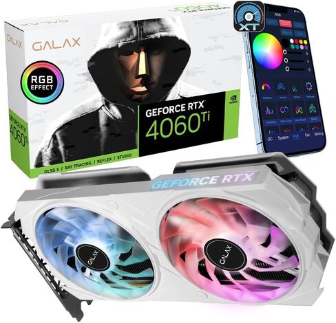 GALAX GeForce RTX™ 4060 Ti 1-Click OC, Xtreme Tuner App Control, 8GB, GDDR6, 128-bit, DP*3/HDMI 2.1/DLSS 3/Gaming Graphics Card in Saudi Arabia