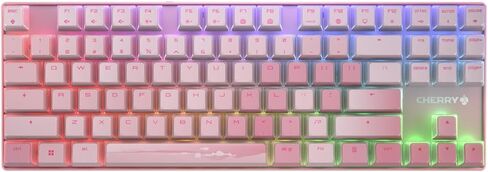 Cherry MX 8.2 TKL Wireless XAGA, Tenkeyless Mechanical Gaming Keyboard, Bluetooth, 2.4 GHz & Wired Mode, Double-Shot PBT Keycaps, MX2A Blue Switches, Black in Kuwait