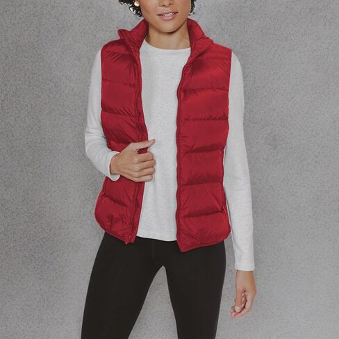 JIHUILAI Womens Puffer Vest Lightweight Stand Collar Sleeveless Vest with Zipper Pockets Travel and Outdoor Puffy Vest Women in Saudi Arabia
