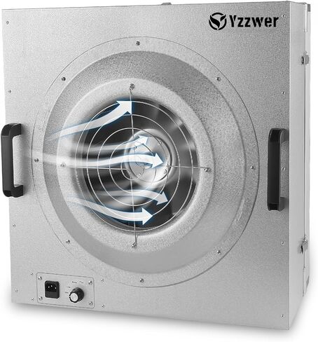 Vertical Laminar Flow-Hood Fan-Filter-Unit Yzzwer - FFU HEPA Filters for Class 100/ISO 5 Cleanliness in Clean Mycology and Mushroom Room 23.6" x 23.6" x 29" Working Area 110V in Kuwait
