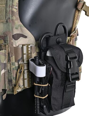 SABADO Tactical Blow Out Med Pouch Bleeder Emergency First Aid Kit MOLLE Clip Trauma Shears Tourniquet Holder Empty IFAK Pouch (Kit Not Included) Security Survival Gear in Saudi Arabia