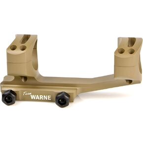 WARNE QDXSKEL30TW, 30mm MSR Mount, 6061/T6 Aluminum, Steel Threaded Inserts, Quick Detach, Black
