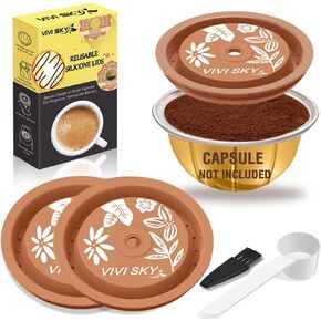 VIVI SKY Silicone Lids for Nespresso Vertuo Pods: 3 Pack Reusable Covers in Saudi Arabia