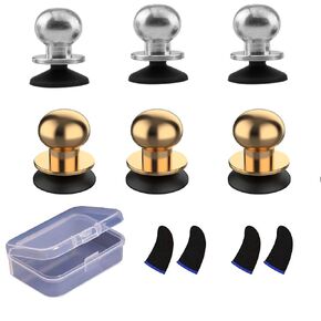10 PCS PUBG Mobile Game Controller Trigger Kits,6 Sensitive Joystick Touch Screen Button for Fornite/Knives Out/Rules of Survival/Call of Duty,4 Anti-Sweat Thumb Gaming Finger Sleeves for Phone Tablets