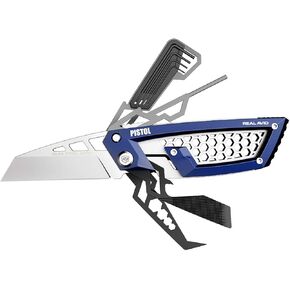Real Avid Gun Multitool for Handgun & Pistol Gunsmithing | 24-in-One Gun Tool with Screwdriver, Bit Set, Nut Wrenches, Hex Keys, Pin Punch, Pick, File, Holster & More for Cleaning & Maintenance