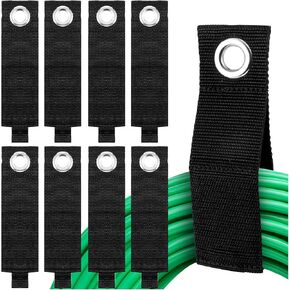 Zkptops 8Pcs Extension Cord Holder Organizer Heavy Duty Storage Straps for Cable Garden Hose Hanger Organizer 13-inch Garage Hoop and Loop Velcro Storage Wrap Organization for Rope Electric Cord Cable