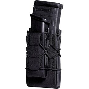 High Speed Gear Double Decker Taco Pouch Gen 2 | Double Stack Magazine Holster for Rifles and Pistols | MOLLE Compatible (Black)