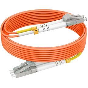 50ft(16m) LC LC OM2 Fiber Patch Cables MMF Multimode, Options 7inch~500ft, LC to LC Fiber Optic Patch Cords Duplex, 50/125μm 1G/10G LSZH