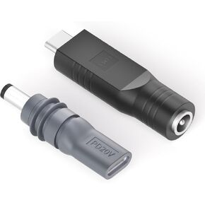 Starlink Mini DC Power Cable Adapter 2 Pack Female DC to USB C Male for Starlink Mini 20V Input Type C to DC 5.5 x 2.1mm Converter for Starlink Mini Power Cord Work with 100W PD Source (No Cable)