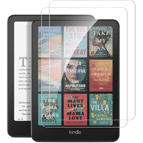 Fintie 2 Pack 9H Tempered Glass Screen Protector for 7" Kindle Paperwhite 12th Gen 2024 & Kindle Colorsoft Signature Edition, HD Clear/ 9H Hardness/Scratch Resistant/Anti-Fingerprint