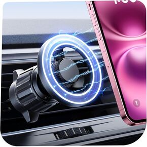 LISEN for MagSafe Car Mount Magnetic Car Phone Vent Mount, Magnetic Car Phone Holder, Hands Free Cell Phone Car Holder for Vent, Fits for iPhone 16 15 14 13 12 Pro Max Plus Mini MagSafe Case