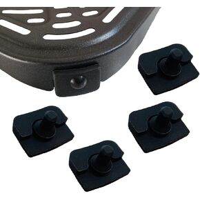 4PCS Air Fryer Rubber Bumpers for COSORI 6.8 Quart Air Fryers, Upgraded Air Fryer Silicone Rubber Feet, Rubber Tabs, Rubber Tips, Rubber Stoppers for COSORI 6.8QT Air Fryer Tray