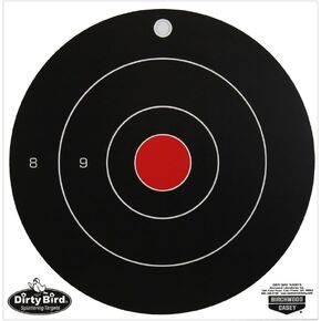 Birchwood Casey Non-Adhesive Dirty Bird Bull's-Eye Large Targets Practice Shooting for Indoor and Outdoor Use