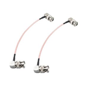 BNC Male Right Angle to 90 Degree BNC Male 12inch BNC Elbow Cable RG316 Coaxial Cable BNC Connector Right Angle Extension Cable 30CM for WiFi Antenna Pigtail Jumper HD SDI Video 2 Pack
