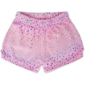 iscream Big Girls Silky Soft Pretty Print Plush Fleece Shorts - Pastel Dreams Collection