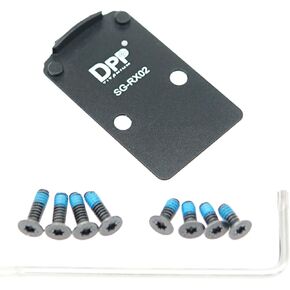 DPP Titanium Adapter Plate Compatible with SIG P320 with Romeo 1 Pro Optic Ready Cut and Holosun 407C/507C/508T Trijicon RMR/SRO
