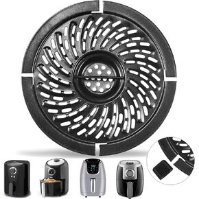 Air Fryer Grill Pan, 6.1''Non-Stick Round 2 QT Air Fryer Replacement Tray Rack Parts Accessories Crisper Plate Grill Plate for Chefman Dash Powerxl 2 QT Bella 1.6 QT Air Fryer,Dishwasher Safe