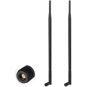 Superbat High Gain WiFi Antenna 8dbi 2.4GHz 5.8GHz Antenna with RP-SMA Connector for PCI-E WiFi Network Card Wireless Network Router Extender etc. 2-Pack