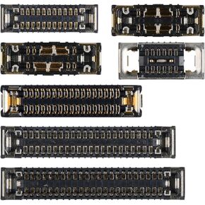 for iPhone 13 Mini B Style Motherboard Socket Replacement kit Including Telephoto Wide Angle Camera On/Off Power Battery Charging Port Repair Connection Part LCD Touch Receptacle