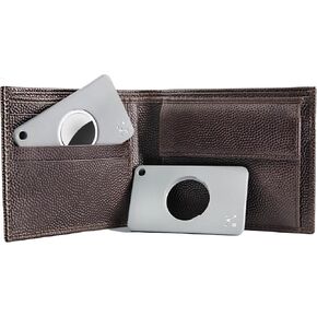 Wallet Case Holder for AirTag (2 PCS), Credit Card Size Wallet Holder Compatible with AirTag for Purse, Wallet Card Holder for AirTag with Keychain Hole, Slim Anti-Lost Wallet Card Tracker