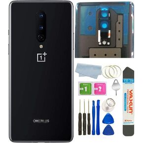 for OnePlus 8 Back Glass Cover Replacement, with Camera Glass Lens Housing Assembly Parts for OnePlus 8 5G 6.55 inch