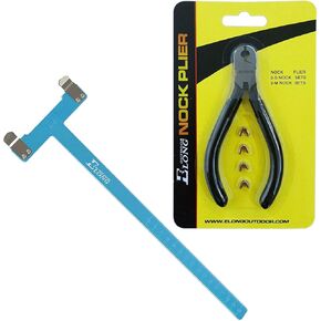 NIKA ARCHERY Nock Pliers Set, 4 String Nocking Points, Bow T Square Shooting Target Practise