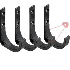 Gun Rack, Aluminum Shotgun Rifle Hooks, Indoor Wall Mount Display for Long Gun Sword Bow
