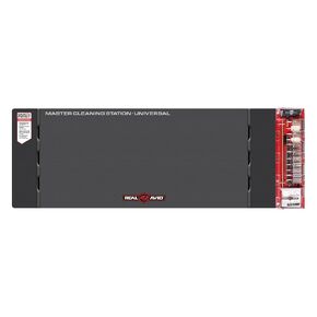 Real Avid Master Cleaning Station - Universal Gun Cleaning Kit Includes Gun Mat 43x16" Bore Brushes, Jags, Gun Cleaning Patches, Rods, Mops, Picks